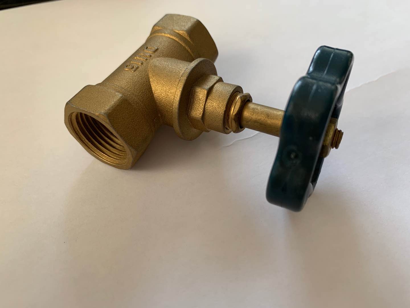 Cross Butt Welding Oblique DN20 Brass Stop Valve Abrasion Proof