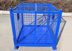 Wholesale Turnover Full Security Lockable Wire Mesh Pallet Cage 1500Kg from china suppliers