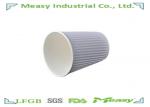 Branded Ripple Paper Cups for Hot Tea / Milk , Promotional Paper Cups