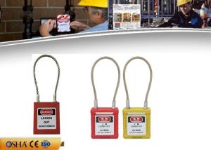 Wholesale Safety Lockout Padlocks 2 Mm Stainless Steel Cable 38 Mm * 45 Mm * 20 Mm Size from china suppliers