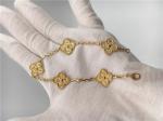 Flower Shaped 18K Gold Bracelet 5 Motifs VCARO1IE00 For Girlfriend / Wife