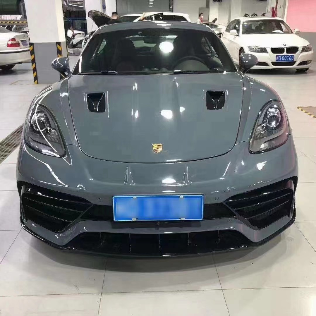 New Product for Porsche 718 Boxster Body Kit 718 Upgraded PD-style Front and Rear Bumper Tuyere Spoilers