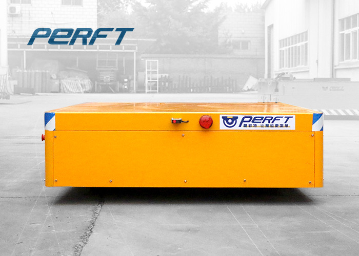 Paper Making Industry Trackless Transfer Wagon On Cement Floor
