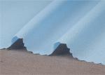 100% Polyester Soft Light Blue Chiffon Fabric Breathable For Summer Dress /