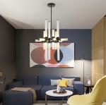 Modern Glass Tube Suspension lamp Living room Dining room scandinavian Castle