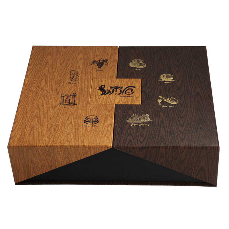 Custom Luxury Colorful Rigiding Wine Gift Box Packaging and Inserts for Beverage