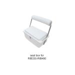 Stainless Steel 316 / Fiberglass Seat Box White For RIB Boat