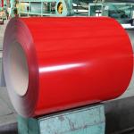 Red Ral 3005 Prepainted Galvanized Steel Coils 0.12mm Color Coated 1250mmSteel