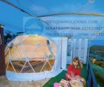 TUV Glass Windows Glamping Dome Tent By 4 People A Day
