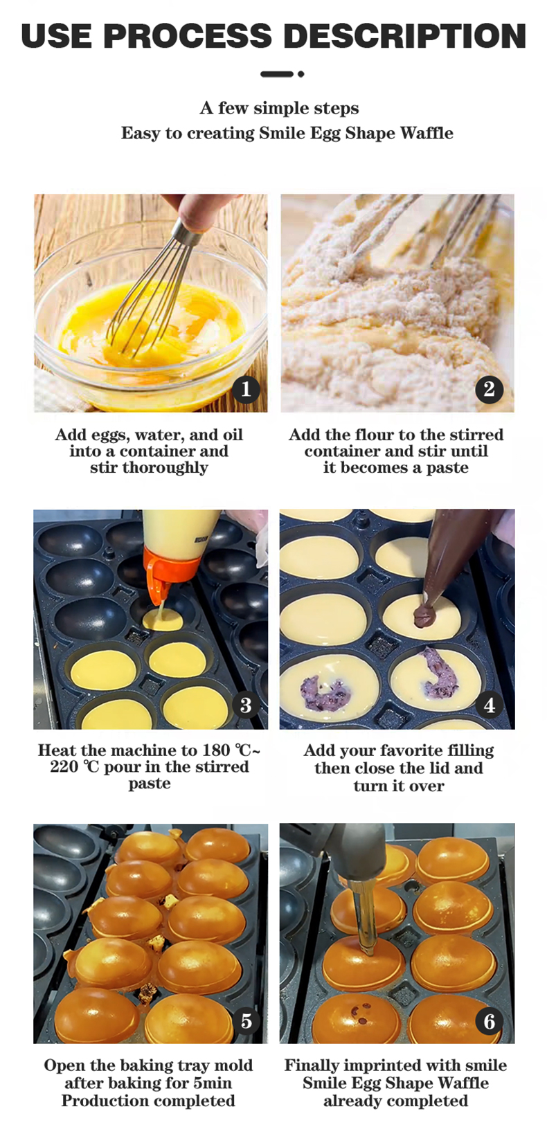 375*495*270mm Egg Bread Maker for Quick and Easy Snack Production Needs
