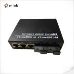 10/100 M fiber Media Converter Ethernet Switch SFP Port 3TX