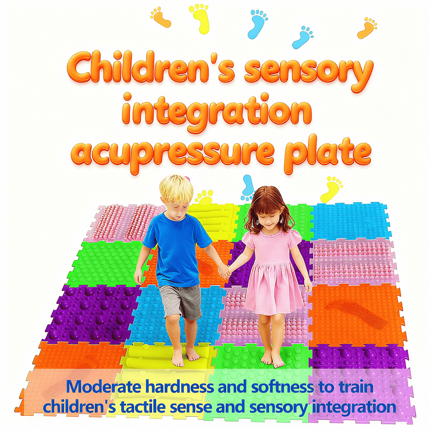 Customized Color Non Slip Quiet Sensory Massage Crawling Mat Serving as Home Daily Baby Pad and Other Household Sundries