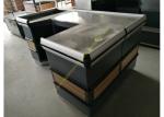 Retail Shop Cashier Checkout Counter / Durable Wooden Cashier Desk