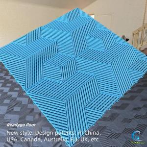 Wholesale Blue Flexible Garage Floor Tiles 3D Interlocking Garage Floor Mats from china suppliers