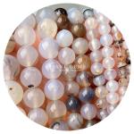 Natural Healing Crystal Gemstone Loose Beads Smooth Stone Beads For Jewelry