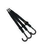 Full Color Printing Long Fiberglass Umbrella Black