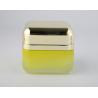 Electroplate ISO9001 50g Square Glass Cosmetic Jars Cream Bottles OEM for sale