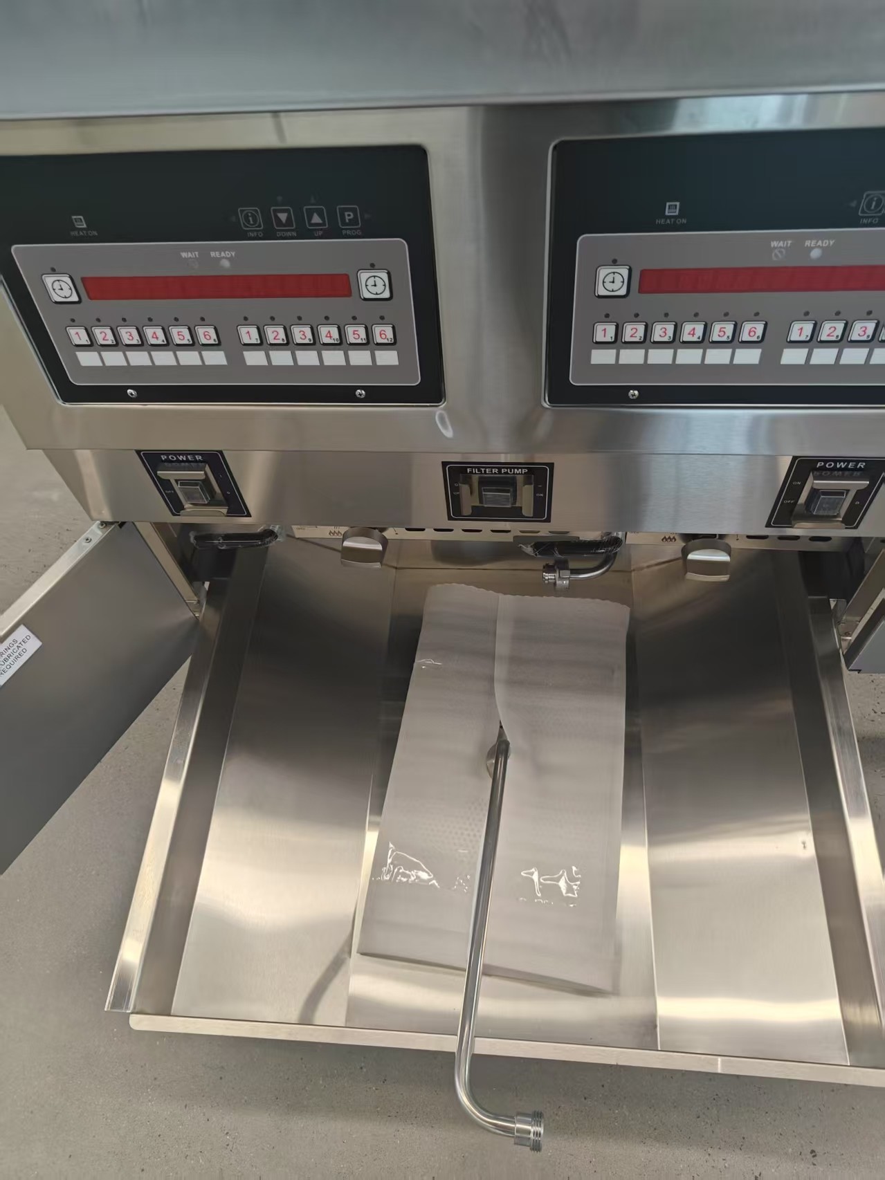 Digital Computer Panel Two Pots Four Baskets Automatic Deep Fryer Machine GAS Open Deep Fryer