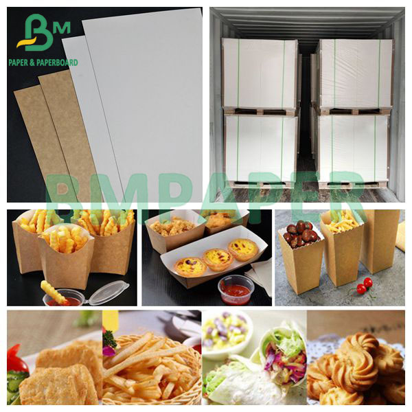 Coated Kraft Back White Front Coated Kraft Back Paper Board Paper Rolls For Canned Beverage Packaging