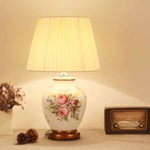 Wholesale Chinese style white flower ceramic Table Lamps Fashion table lamp ceramic(WH-MTB-120) from china suppliers