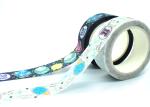 Stationary Metallic Acid Free Adhesive Waterproof Glitter Film 15mm Masking Tape
