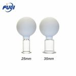 2 Pcs 15/25mm White Vacuum Silicone Cupping Body Massager Anti Cellulite Vacuum