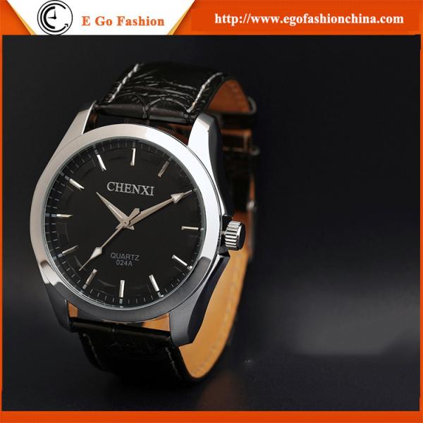 024A2 CHENXI Branding Watch Leather Strap Stainless Steel Back Watches Quartz