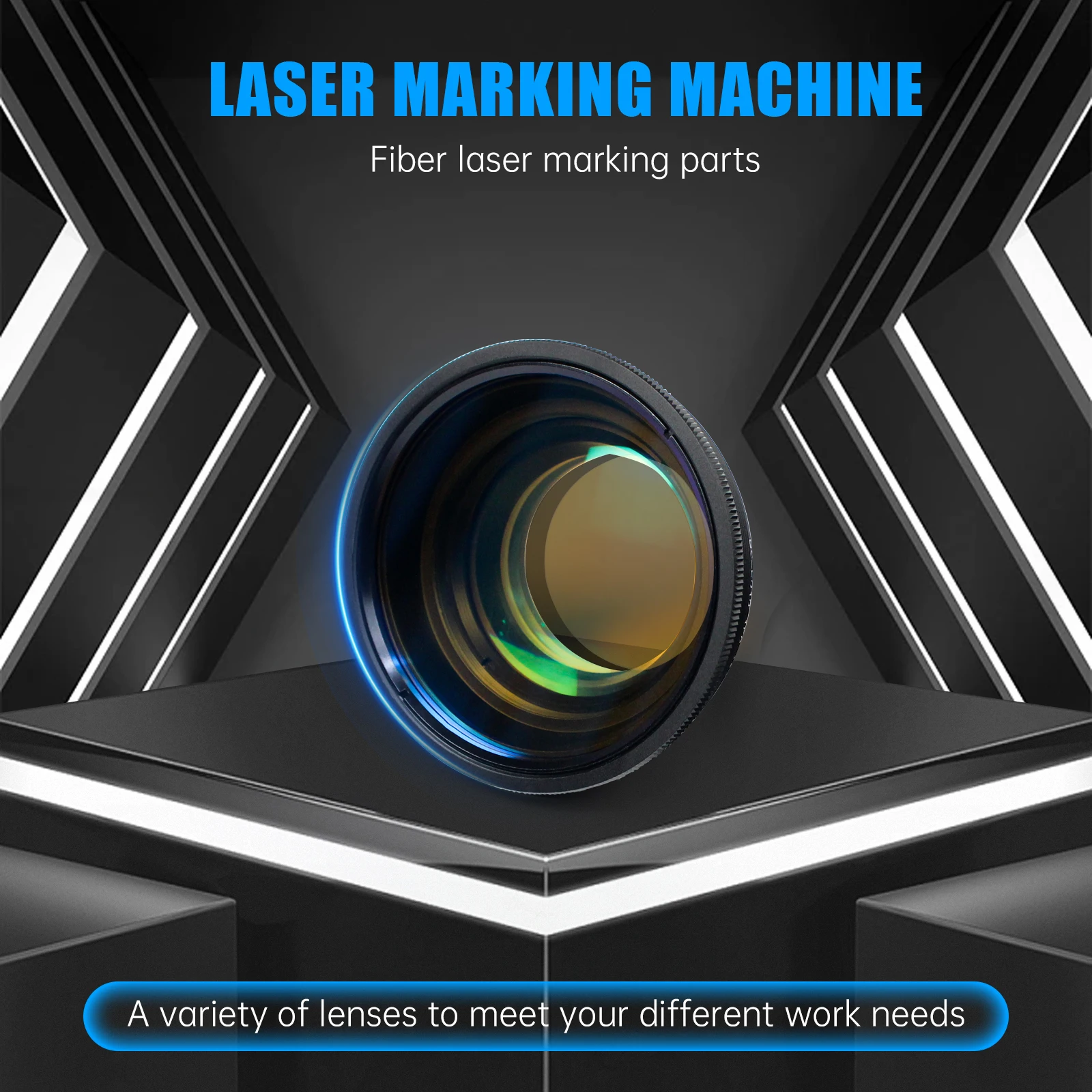 F-Theta 1064nm Laser Focus Lens 63-680mm For YAG Fiber Laser Galvo System