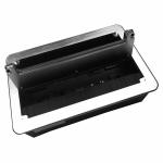 Brushed Cable Cubby Box , Silver Color Conference Table Connection Box Muti -