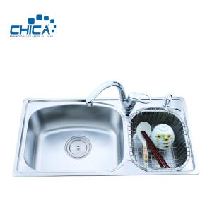 Wholesale Stainless Steel Kitchen Sink For Hotel Double Bowl Kitchen Sink For House Topmount Kitchen Sink For RV from china suppliers