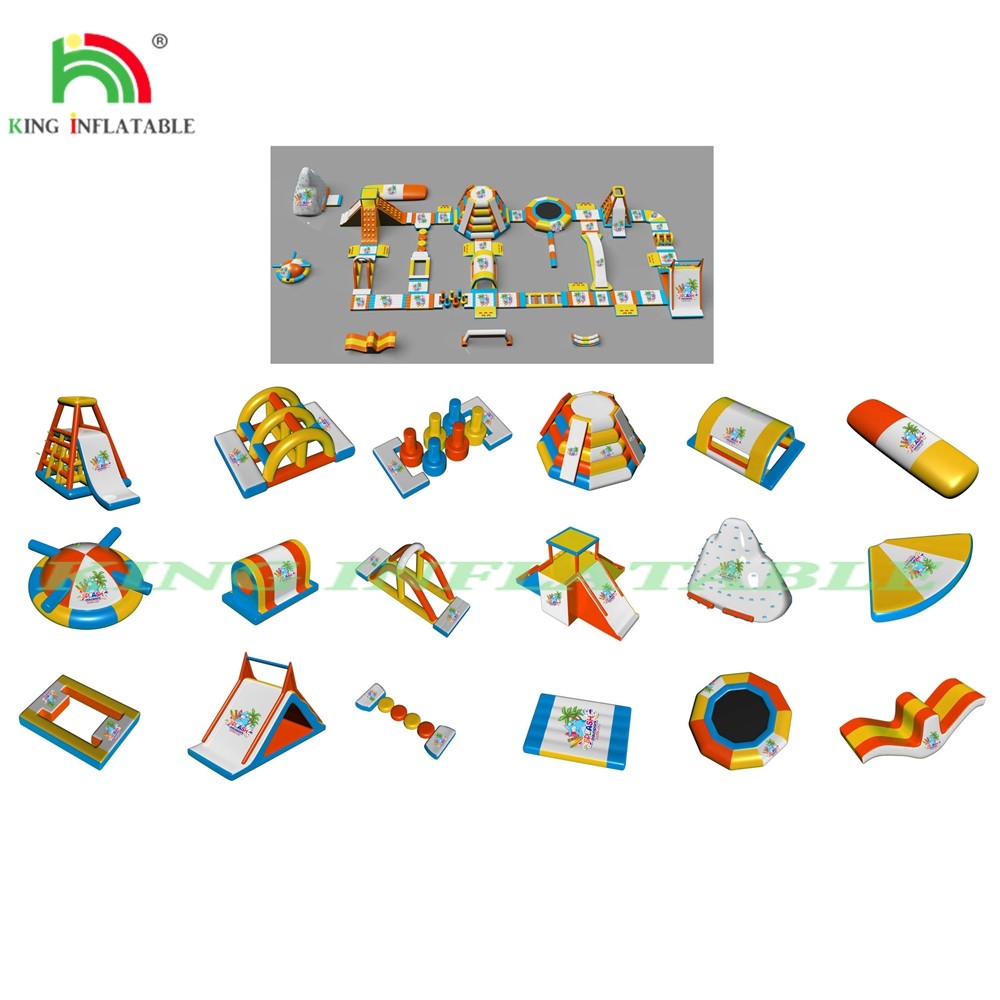 Outdoor Inflatable Water Play Equipment Sea Large Floating Water Park