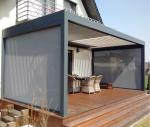 Electric Motorized Aluminum Louvered Pergola Garden Bioclimatic Waterproof