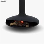 Suspended Freestanding Wood Burning Hanging Fireplace Modern