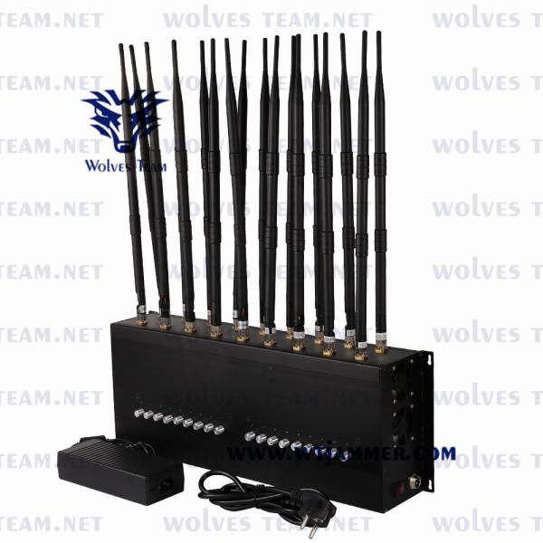Indoor 18 antenna desktop GSM 3G 4G 5G Mobile Phone Jammer Lojack Remote Control