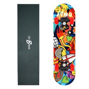 Wholesale YOBANG carton design complete mini skateboard with PP truck for kids boys girls from china suppliers