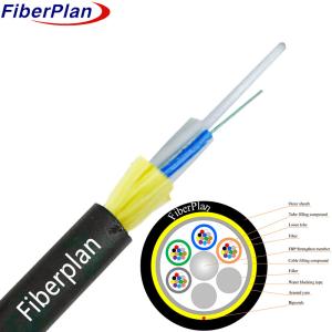 Wholesale Double Sheath Kevlar Yarn Reinforced Adss Fiber Optic Cable Manufacturer Fiber Optic Cable For Outdoor Use from china suppliers