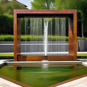 Wholesale Artificial Rusty Corten Steel Fountain For Home Decoration from china suppliers