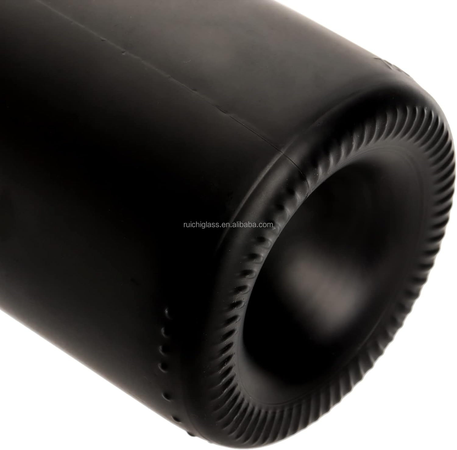 Custom Matte Black Glass Bottle for Liquor 500ml 700ml 750ml Capacity Super Flint Glass Material