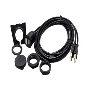 Wholesale Waterproof USB2.0 Dual USB Port Cable 1 Meter For Car Motorcycle from china suppliers