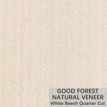 Natural White Beech Wood Veneer Crown Cut Customized Service