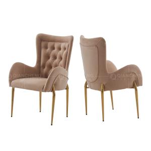 Wholesale Luxury Velvet OEM SS Dining Chairs Silver Golden Dining Room Furniture from china suppliers