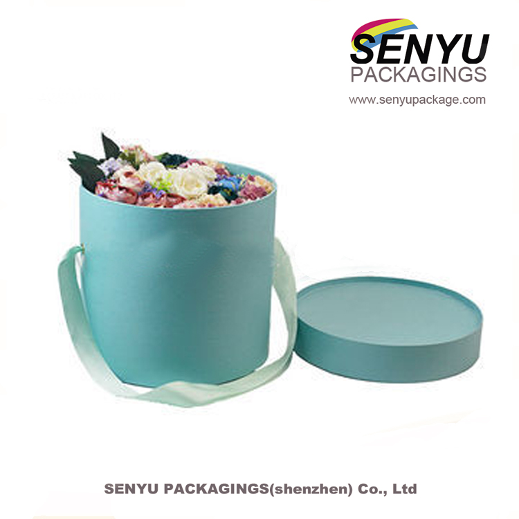 Gift Flower Paper Tube Packaging Round Cardboard Luxury With Custom Logo