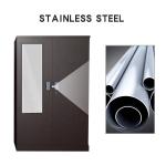Aluminum Alloy Commercial 0.6mm 2 Door Closet Cabinet