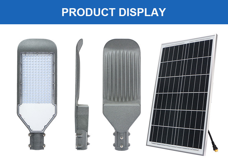 Highway Public Road Solar Street Light 30w 90w 200w Aluminum Alloy IP65 6000k