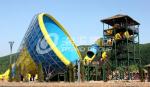 14.6m Platform Height Fibre Glass Slides For Water Park , Adult Fiberglass Super