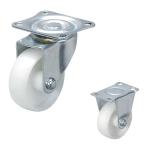 2" White Color 132LBS Capacity Swivel Lock Nylon Casters