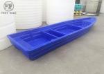 B5M Fishing Plastic Rowing Boat , Plastic Work Boats For Fish Farm / Aquaculture