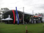 Silver 50x3mm Tube 5M Diameter Aluminum Stage Lighting Truss System Can Be
