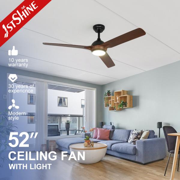 Energy Saving 1stshine LED Ceiling Fan 52 Inches 3 ABS Blades with Smart Remote