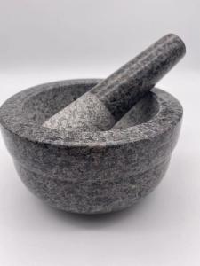 Wholesale Kitchenware Natural Granite Stone Mortar And Pestle For Herb Spice from china suppliers
